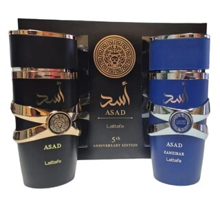 Lattafa Asad EDP H 100ml + Asad Zanaibar EDP H 100ml SET 2 Piezas