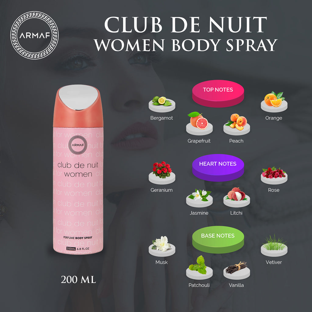 ARMAF Body Spray Club de Nuit Woman 200ML