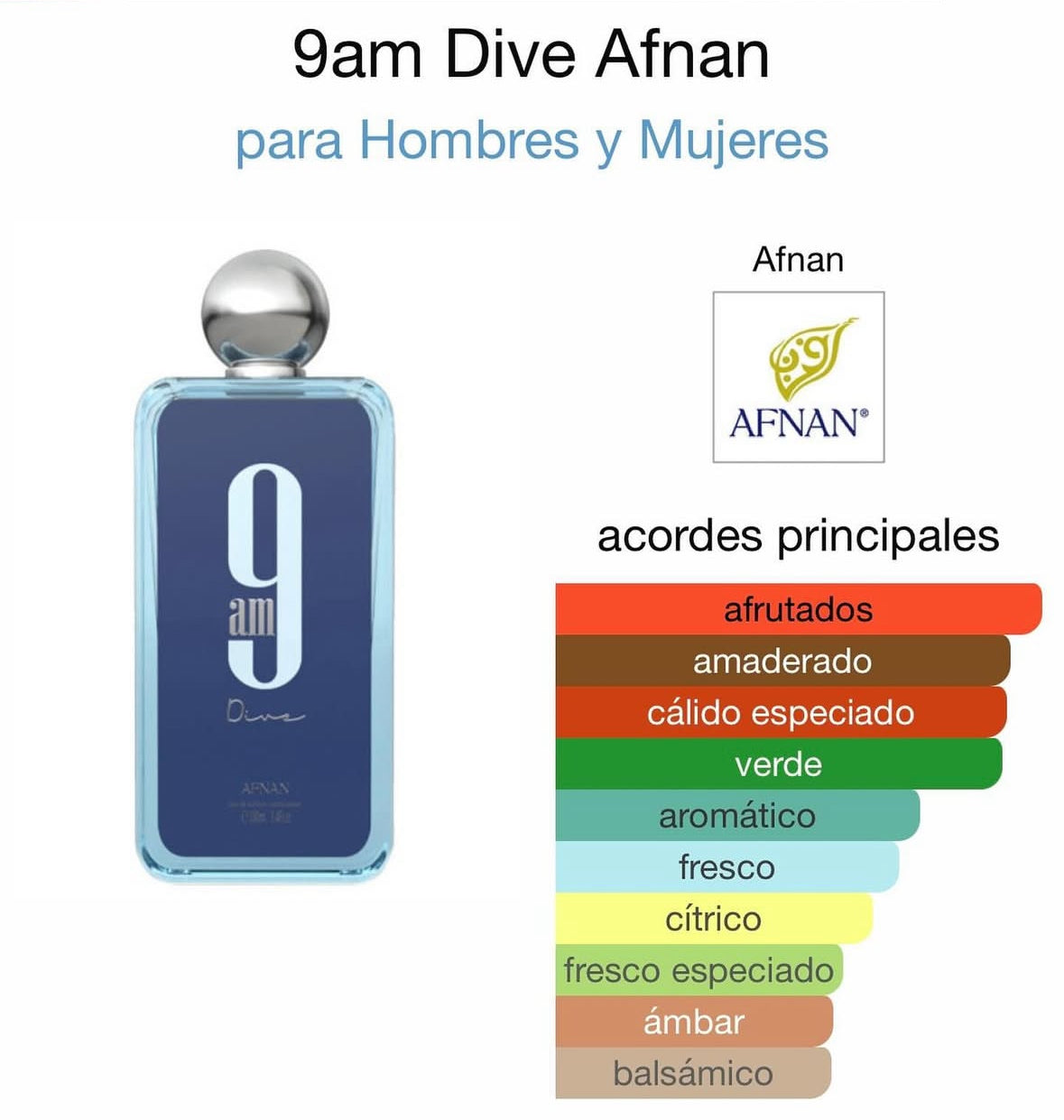 AFNAN 9AM DIVE EDP U 100ML