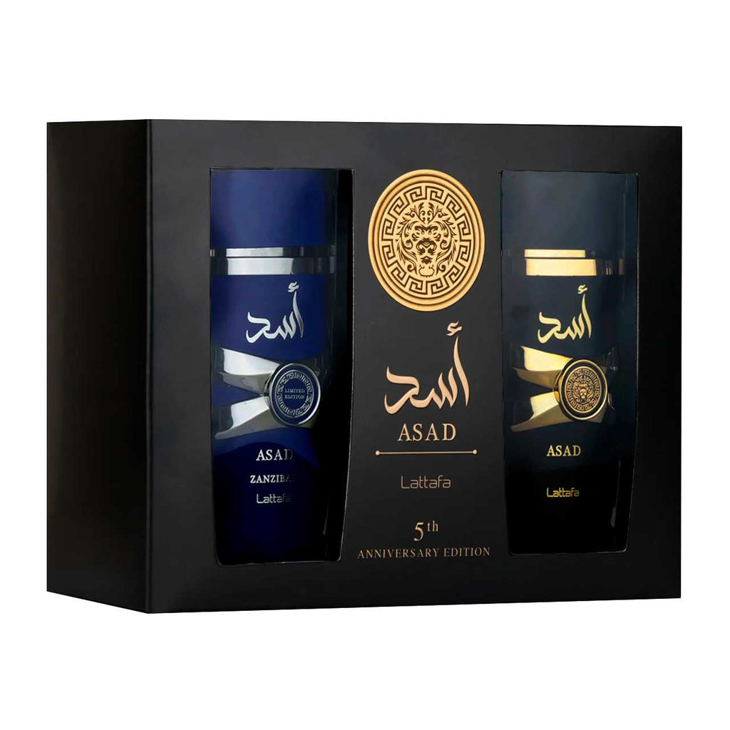 Lattafa Asad EDP H 100ml + Asad Zanaibar EDP H 100ml SET 2 Piezas