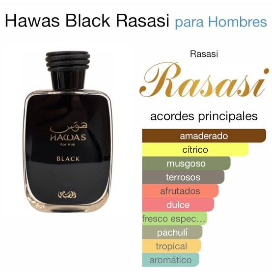 RASASI Hawas Black EDP H 100ML